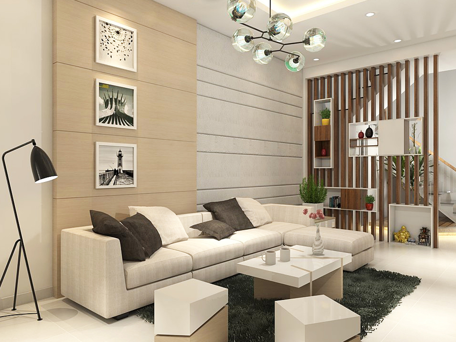 Thiết kế phòng khách đẹp cho không gian sống hiện đại
